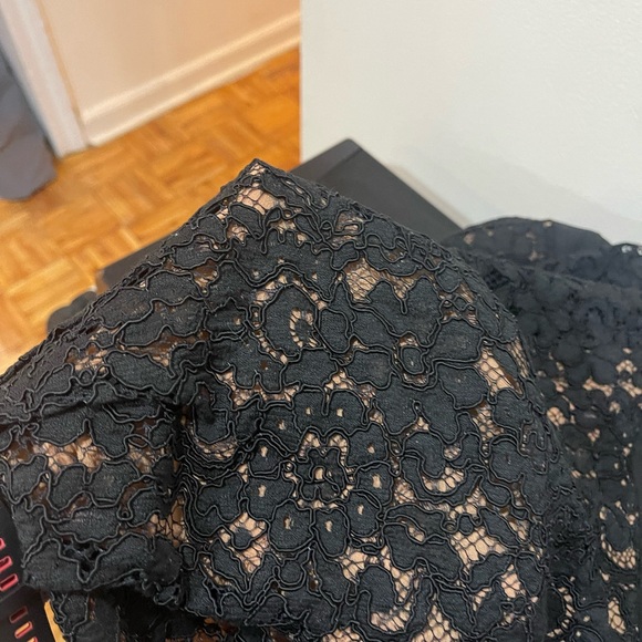 Michael Kors Black long sleeve lace jumpsuit - Picture 3 of 4